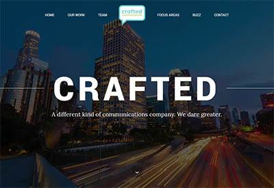 Crafted Communications - Crafted PR website